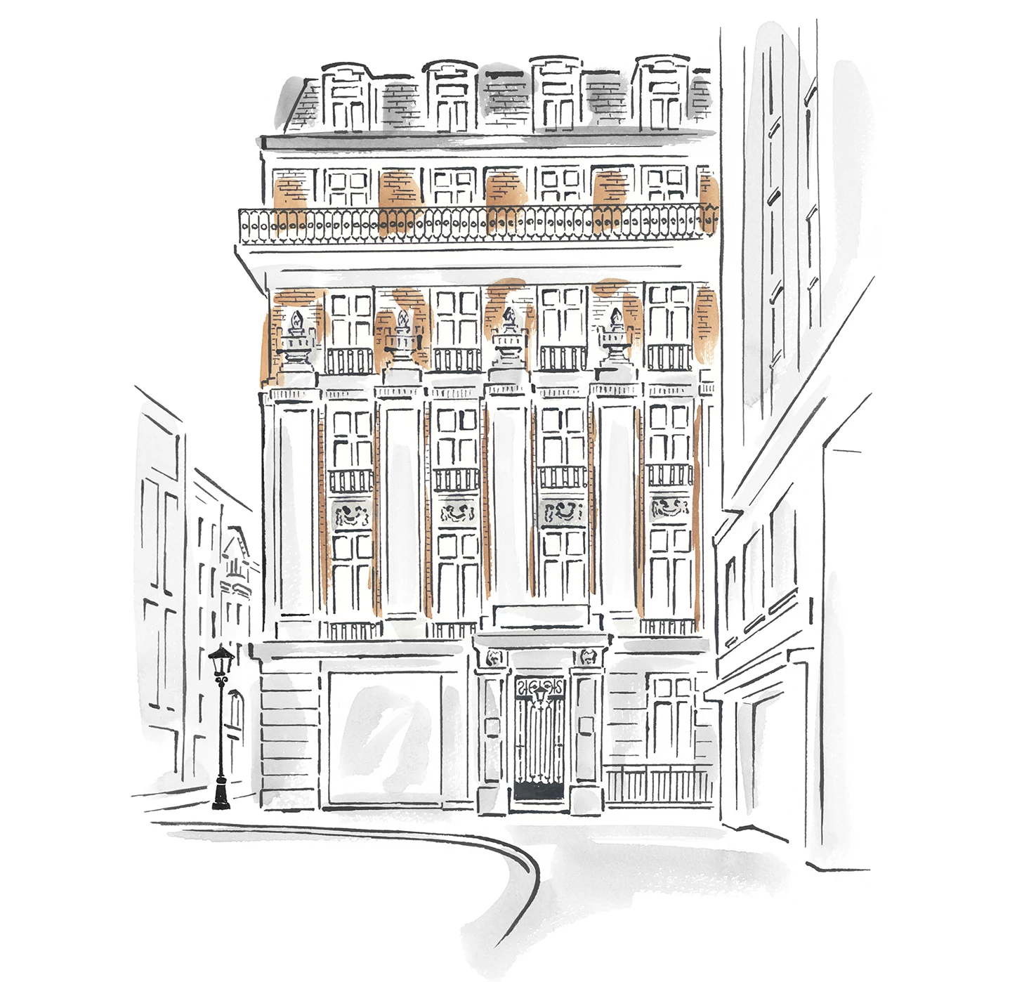 the interior of London showroom